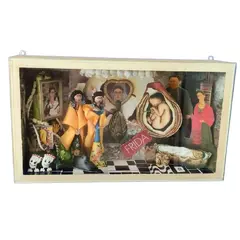 Foto de um(a) Diorama Frida Khalo, da categoria de Outros objetos decorativos. Diorama frida: a vida de frida khalo retratada pelo olhar do designer marcelus ribas, peça única. Caixas em mdp com vidro... Vendido no marketplace Trésors.