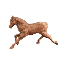Foto de um(a) Escultura Equina, da categoria de Escultura. Escultura equina em técnica mista com pátina terracota envelhecida e base em madeira ebanizada. A: 22 cm L: 31 cm P: 9,5 cm... Vendido no marketplace Trésors.