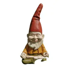 Foto de um(a) Lindo Gnomo Zen Meditação Yoga, da categoria de Outros objetos decorativos. Leve paz, harmonia e um toque de magia para o seu lar com o nosso Gnomo Meditando Zen. Conhecidos como guardiões da natureza... Vendido no marketplace Trésors.