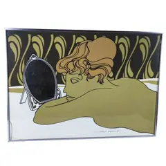 Foto de um(a) Juarez Machado - Gravura com espelho, datada de 1981 - exemplar 84 de 200, da categoria de Serigrafia. Juarez Machado - Gravura com espelho, datada de 1981, medindo 50x70 cm, exemplar 84 de 200, com moldura de alumínio escovado... Vendido no marketplace Trésors.