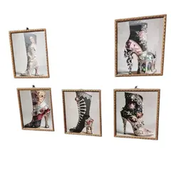 Foto de um(a) Combo Quadros Sapatos Modernos com Pegada Clássica, da categoria de Impressões. Quando a forma é direita não tem erro! Assim, os cinco quadros fazem uma evolução não manual, mas tecnológica e com pegada... Vendido no marketplace Trésors.