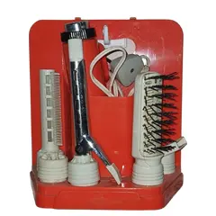 Foto de um(a) Kit Secador De Cabelos vintage Anos 70 funcionando 110v, da categoria de Eletrodomésticos. peça antiga/vintage - usada, de brechó produto fabricado nos anos 70 110V Marca: Tai Shin Lady internacional Acompanha... Vendido no marketplace Trésors.