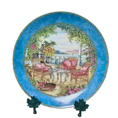 Foto de um(a) Prato Decorativo Porcelana Alemã Gloria Bavaria - Coleção Provence "Tea Time", da categoria de Pratos Decorativos. Exclusivo prato decorativo em legítima porcelana de alta qualidade (Fine Porcelain), produzido pela tradicional manufatura... Vendido no marketplace Trésors.