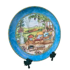 Foto de um(a) Prato Decorativo Porcelana Alemã Gloria Bavaria - Coleção Provence "Ice Tea", da categoria de Pratos Decorativos. Exclusivo prato decorativo em legítima porcelana de alta qualidade (Fine Porcelain), produzido pela tradicional manufatura... Vendido no marketplace Trésors.