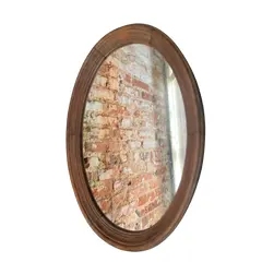 Foto de um(a) Espelho oval em madeira nobre, da categoria de Espelhos. Espelho oval em madeira nobre, elegante e atemporal, madeira revitalizada, espelho sem distorções de imagem, excelente... Vendido no marketplace Trésors.