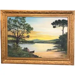 Foto de um(a) Quadro schuwaloff - 1962, da categoria de Pinturas. Quadro schuwaloff - 1962R$3.490,00Em até 6x sem juros! Medidas:95x70cm. Vendido no marketplace Trésors.