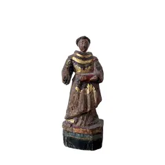 Foto de um(a) Santo Antonio, da categoria de Objetos religiosos e espirituais. Santo Antonio, século XVIII, 19 cm,. Vendido no marketplace Trésors.
