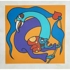 Foto de um(a) Ivonaldo, gravura 48 x 48 cm sem moldura e assinada à mão, da categoria de Serigrafia. Vendido no marketplace Trésors.