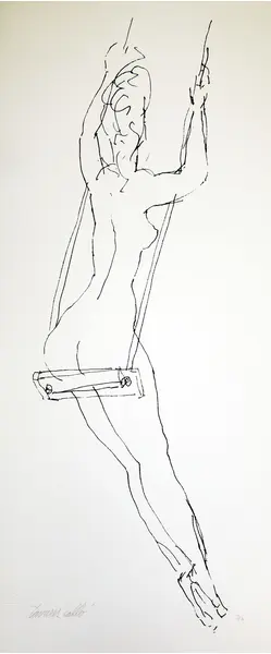 Foto de um(a) NO BALANÇO (70 X 40 CM) - Antonio Tavares Calló, da categoria de Serigrafia. Serigrafia original póstuma do artista Antonio Tavares Calló. Dimensões: Altura: 70 cm Largura: 40 cm Breve biografia do... Vendido no marketplace Trésors.