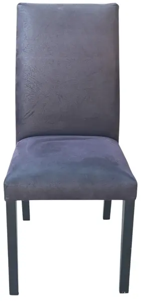 Foto de um(a) Cadeira em Suede Cinza e Pés de Madeira, da categoria de Outras cadeiras. Com um design clean, elegante e altamente versátil, esta cadeira é a escolha perfeita para compor salas de jantar,... Mostrado de uma perspectiva diferente. Vendido no marketplace Trésors.