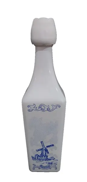 Foto de um(a) Belíssima garrafa opalinada holandesa, da categoria de Garrafas, potes e jarros. Linda garrafa vintage da marca Vandermint, fabricada na Holanda e originária aproximadamente da década de 1970. Ela é... Vendido no marketplace Trésors.