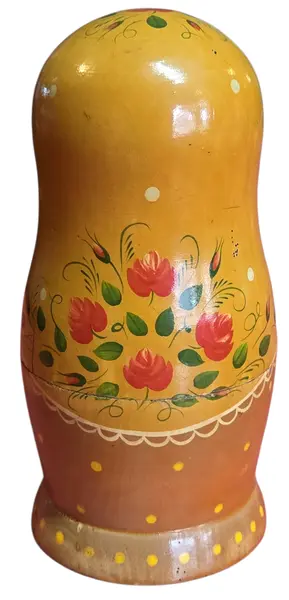 Foto de um(a) Matrioska Russa em Madeira – Conjunto com 3 Bonecas Empilháveis – Pintura Artesanal, da categoria de Bonecas. Adicione um toque de história e folclore à sua decoração com esta encantadora Matrioska (Boneca Russa). Fabricada em madeira... Mostrado de uma perspectiva diferente. Vendido no marketplace Trésors.