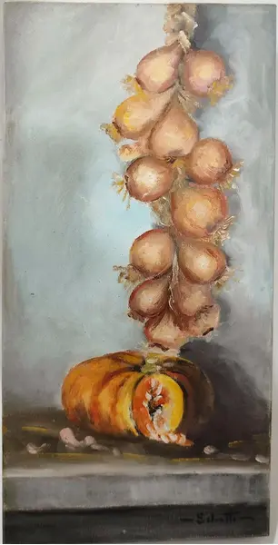 Foto de um(a) Óleo sobre Tela, Paulo Silvatti, Anos 2000, da categoria de Pinturas. Óleo sobre tela com chassi tipo painel. Auto paulo silvatti, anos 2000 A: 40 cm L: 20 cm P: 3,5 cm Peso: 370 g. Mostrado de uma perspectiva diferente. Vendido no marketplace Trésors.