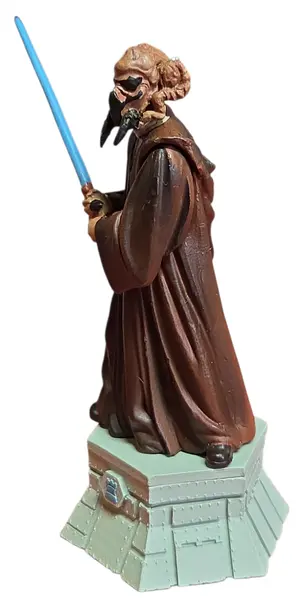 Foto de um(a) Plo Koon Star Wars - Peça de Xadrez Colecionável (Torre Branca) - Pintada à Mão, da categoria de Figuras de ação. Leve para sua coleção a sabedoria e o poder do Mestre Jedi Plo Koon. Esta figura detalhada faz parte da coleção oficial de... Vendido no marketplace Trésors.