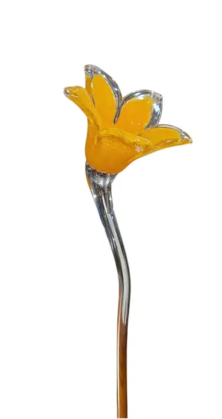 Foto de um(a) Flor Decorativa em Cristal Murano - Amarelo Ouro, da categoria de Outros colecionáveis. Elegante flor decorativa artesanal, modelada à mão em cristal Murano. Esta peça une o charme do design orgânico com a... Mostrado de uma perspectiva diferente. Vendido no marketplace Trésors.