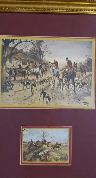 Foto de um(a) Elegante par de quadros no melhor estilo inglês, da categoria de Impressões. Belo e elegante par de quadros de estética clássica e aristocrática, reproduzindo obras do artista George Wright, capturando... Mostrado de uma perspectiva diferente. Vendido no marketplace Trésors.