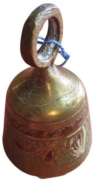 Foto de um(a) Sino Decorativo em Bronze, da categoria de Outros colecionáveis. Beleza artesanal e som cristalino.Este sino é uma peça versátil, ideal tanto para colecionadores quanto para uso em rituais,... Vendido no marketplace Trésors.