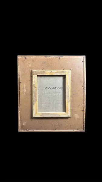 Foto de um(a) Par de Quadros Vintage Renoir e Reynolds, da categoria de Molduras para quadros. Par de quadros vintage, um a reprodução impressão em tela de “Menina com as Espigas”, também conhecida como “Menina com... Mostrado de uma perspectiva diferente. Vendido no marketplace Trésors.