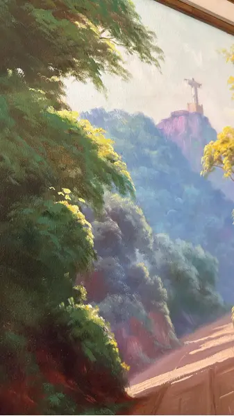 Foto de um(a) O Cristo - Nilton Bravo 1952, da categoria de Pinturas. Óleo sobre tela Nilton Bravo foi um pintor brasileiro conhecido principalmente por suas paisagens do Rio de Janeiro,... Mostrado de uma perspectiva diferente. Vendido no marketplace Trésors.