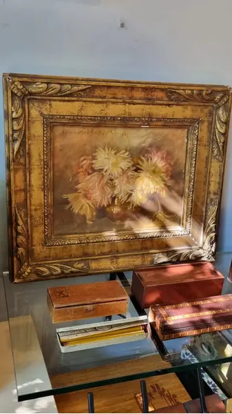 Foto de um(a) Quadro pintura óleo sobre tela - sec XIX, da categoria de Pinturas. Quadro ost (óleo sobre tela) sec XIX, de pintor português: LIMA MACHADO PEREIRA (1877-1945). A obra apresenta um arranjo... Mostrado de uma perspectiva diferente. Vendido no marketplace Trésors.