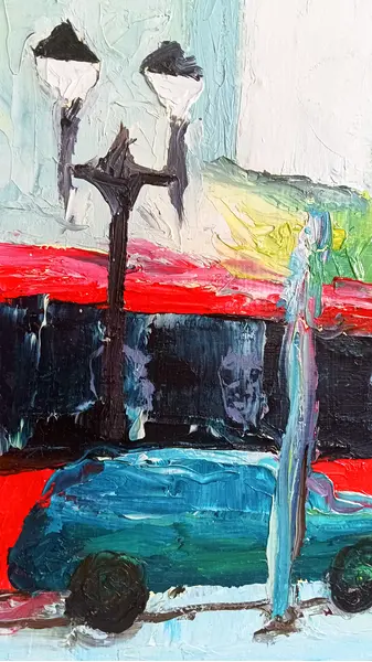 Foto de um(a) Série Curitibalismo: Praça Ozório, da categoria de Pinturas. Curitibalismo (s.m.): Ato de traduzir o cinza (talvez alguma cor), formas e pinceladas sobre o ritmo frio, o tempo nublado,... Mostrado de uma perspectiva diferente. Vendido no marketplace Trésors.