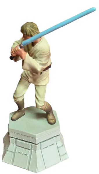 Foto de um(a) Peça De Xadrez Star Wars Luke Skywalker - Pintada À Mão, da categoria de Figuras de ação. Esta é uma oportunidade única para adquirir uma peça de reposição ou colecionável do icônico xadrez oficial de Star Wars.... Vendido no marketplace Trésors.