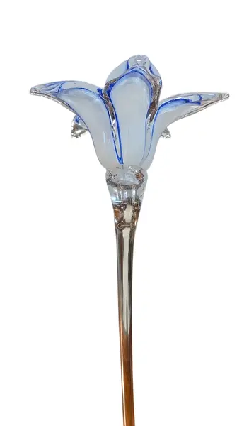 Foto de um(a) Flor Decorativa em Cristal Murano - Branco e Azul, da categoria de Outros colecionáveis. Elegante flor decorativa artesanal, modelada à mão em cristal Murano. Esta peça une o charme do design orgânico com a... Mostrado de uma perspectiva diferente. Vendido no marketplace Trésors.