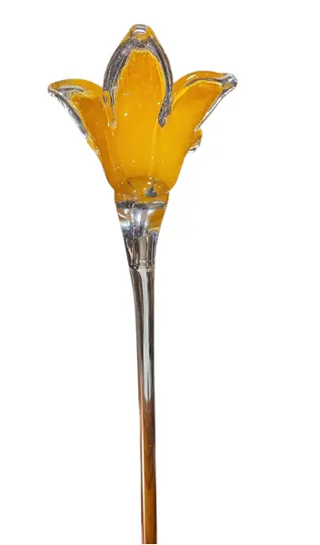 Foto de um(a) Flor Decorativa em Cristal Murano - Amarelo Ouro, da categoria de Outros colecionáveis. Elegante flor decorativa artesanal, modelada à mão em cristal Murano. Esta peça une o charme do design orgânico com a... Mostrado de uma perspectiva diferente. Vendido no marketplace Trésors.