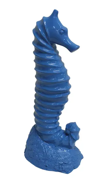 Foto de um(a) Cavalo marinho decorativo, da categoria de Modelos e estatuetas. Imponente cavalo marinho decorativo em matéria inorgânica, na tonalidade azul turquesa. Possui delicadas ondulações formando... Vendido no marketplace Trésors.