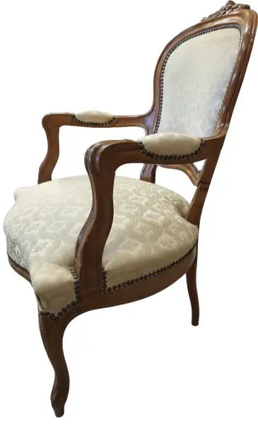 Foto de um(a) Magníficas Poltronas “Decorações Imperial” – Dante Millarch | Estilo Clássico, da categoria de Poltronas. Magnífica poltrona “Decorações Imperial”, criação atribuída a Dante Millarch, exemplar de mobiliário clássico de alto... Vendido no marketplace Trésors.
