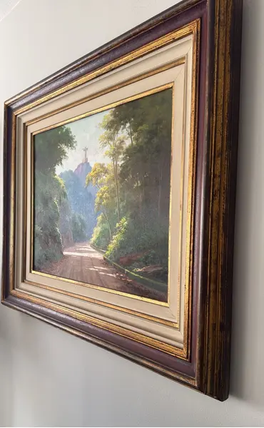 Foto de um(a) O Cristo - Nilton Bravo 1952, da categoria de Pinturas. Óleo sobre tela Nilton Bravo foi um pintor brasileiro conhecido principalmente por suas paisagens do Rio de Janeiro,... Mostrado de uma perspectiva diferente. Vendido no marketplace Trésors.