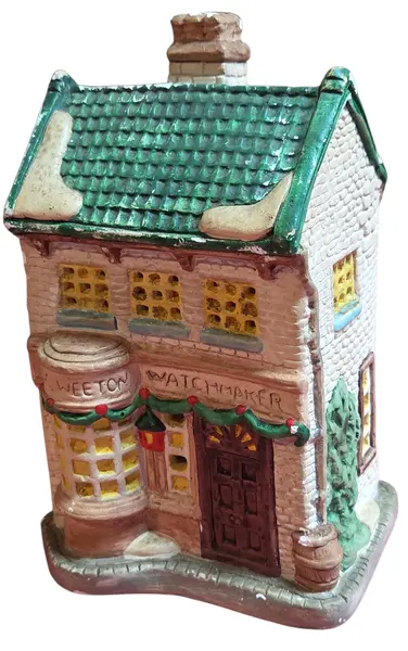 Foto de um(a) Miniatura Geo Weeton Watchmaker - Dickens Village Dept 56, da categoria de Outros colecionáveis. Leve o encanto da era vitoriana para sua coleção com esta peça clássica da Department 56. Parte da prestigiada Heritage... Mostrado de uma perspectiva diferente. Vendido no marketplace Trésors.