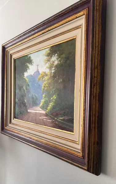 Foto de um(a) O Cristo - Nilton Bravo 1952, da categoria de Pinturas. Óleo sobre tela Nilton Bravo foi um pintor brasileiro conhecido principalmente por suas paisagens do Rio de Janeiro,... Mostrado de uma perspectiva diferente. Vendido no marketplace Trésors.