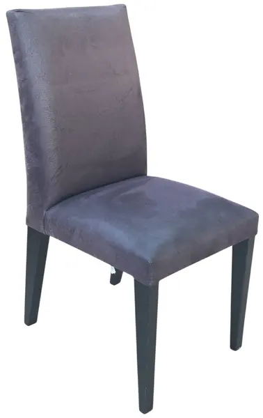 Foto de um(a) Cadeira em Suede Cinza e Pés de Madeira, da categoria de Outras cadeiras. Com um design clean, elegante e altamente versátil, esta cadeira é a escolha perfeita para compor salas de jantar,... Mostrado de uma perspectiva diferente. Vendido no marketplace Trésors.