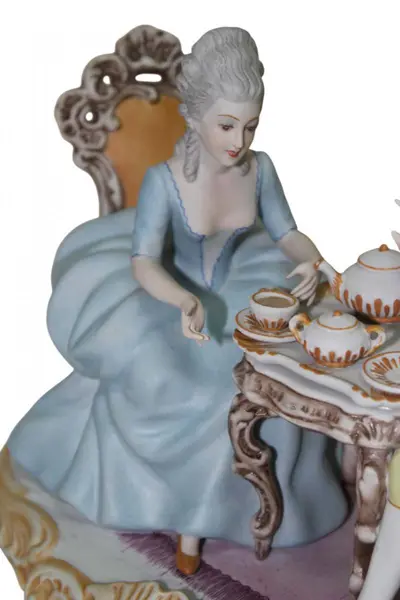 Foto de um(a) Escultura em biscuit Italiano Capodemonte, da categoria de Escultura. Antigo e belo grupo escultório em biscuit italiano CAPODEMONTE, adquirido na loja CASA DEL REGALO BORTOLO - VENEZIA,... Mostrado de uma perspectiva diferente. Vendido no marketplace Trésors.