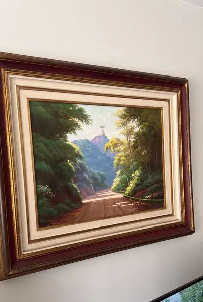 Foto de um(a) O Cristo - Nilton Bravo 1952, da categoria de Pinturas. Óleo sobre tela Nilton Bravo foi um pintor brasileiro conhecido principalmente por suas paisagens do Rio de Janeiro,... Mostrado de uma perspectiva diferente. Vendido no marketplace Trésors.