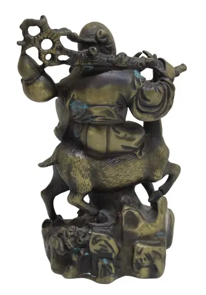 Foto de um(a) Escultura De Bronze Shou Xing Ou Shou Lau Bronze, da categoria de Escultura. Escultura em bronze representando SHOU XING OU SHOU LAU, o deus taoísta chinês da longevidade. Medidas 19A X 14L X 7P... Mostrado de uma perspectiva diferente. Vendido no marketplace Trésors.