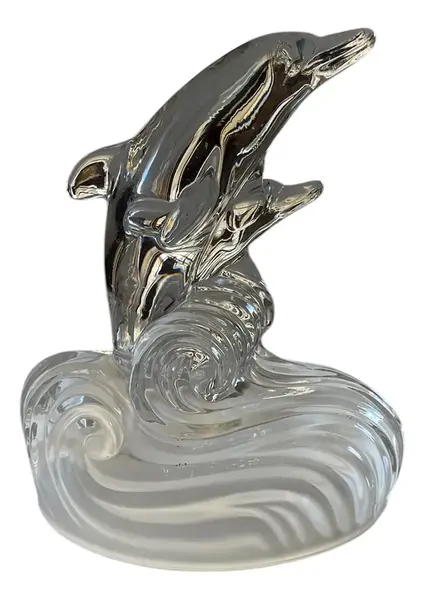 Foto de um(a) Antiga Escultura Golfinho Cristal Murano Italiano Art Deco, da categoria de Escultura. Royal Crystal Rock - ItalyAntiga e belíssima escultura artística em bloco maciço de cristal italiano de excelente qualidade,... Vendido no marketplace Trésors.
