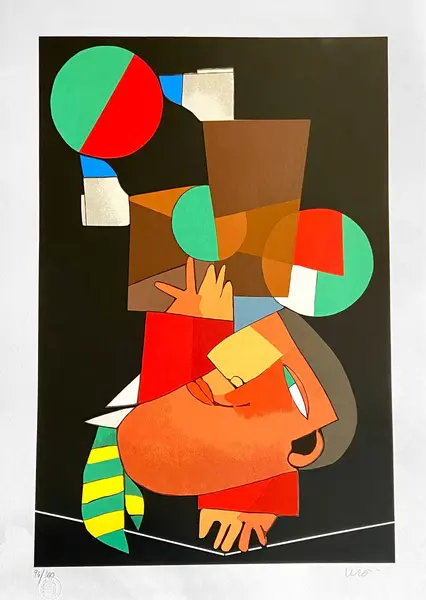 Foto de um(a) EQUILIBRISTA VERMELHO (70 X 50 CM) - Inos Corradin, da categoria de Serigrafia. Serigrafia original póstuma do artista Inos Corradin. Dimensões: Altura: 70 cm Largura: 50 cm Breve biografia do artista:... Vendido no marketplace Trésors.