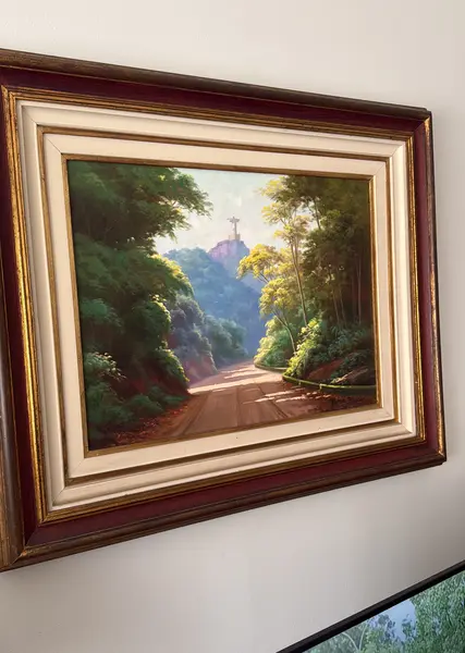 Foto de um(a) O Cristo - Nilton Bravo 1952, da categoria de Pinturas. Óleo sobre tela Nilton Bravo foi um pintor brasileiro conhecido principalmente por suas paisagens do Rio de Janeiro,... Mostrado de uma perspectiva diferente. Vendido no marketplace Trésors.