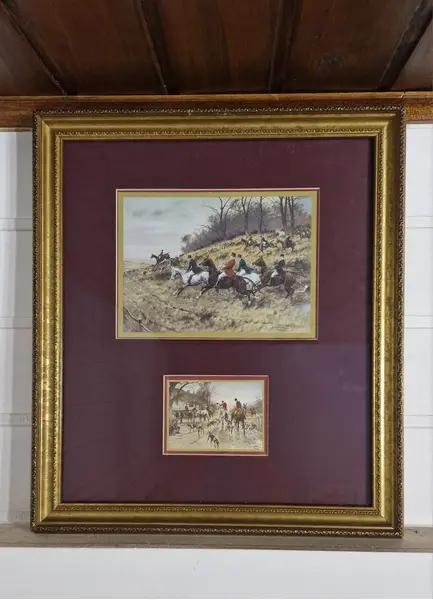 Foto de um(a) Elegante par de quadros no melhor estilo inglês, da categoria de Impressões. Belo e elegante par de quadros de estética clássica e aristocrática, reproduzindo obras do artista George Wright, capturando... Mostrado de uma perspectiva diferente. Vendido no marketplace Trésors.