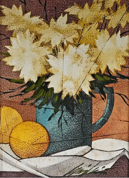 Foto de um(a) Henri Carrières, Pintura óleo sobre tela, Natureza Morta, assinada mão pelo artista, da categoria de Pinturas. Henri Carrières, Pintura óleo sobre tela, Natureza Morta, medindo 31 x 22 cm (obra) e 57 x 49 cm (com moldura) e assinada... Mostrado de uma perspectiva diferente. Vendido no marketplace Trésors.