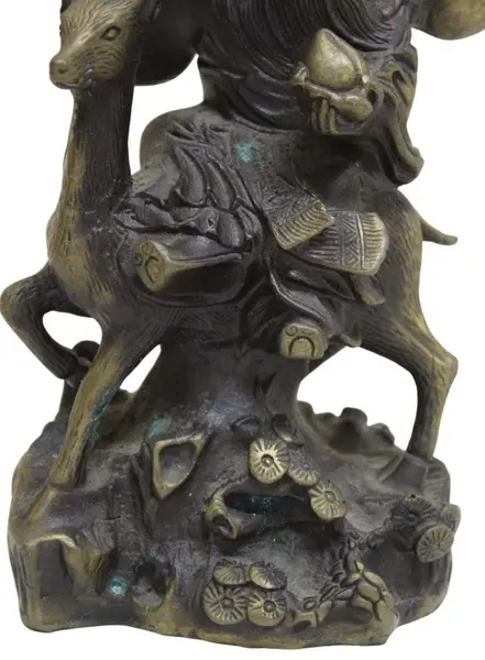 Foto de um(a) Escultura De Bronze Shou Xing Ou Shou Lau Bronze, da categoria de Escultura. Escultura em bronze representando SHOU XING OU SHOU LAU, o deus taoísta chinês da longevidade. Medidas 19A X 14L X 7P... Mostrado de uma perspectiva diferente. Vendido no marketplace Trésors.
