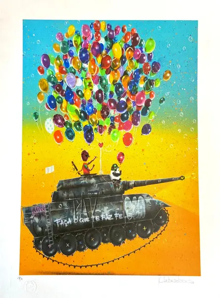 Foto de um(a) Tanque Laranja 60 x 45 cm - Kleber Lopes, da categoria de Serigrafia. Serigrafia original póstuma do artista Kleber Lopes. Dimensões: Altura: 60 cm Largura: 45 cm Breve biografia do artista: O... Vendido no marketplace Trésors.