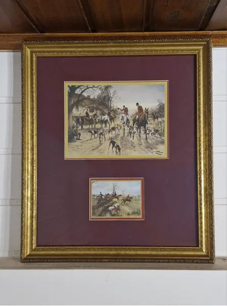 Foto de um(a) Elegante par de quadros no melhor estilo inglês, da categoria de Impressões. Belo e elegante par de quadros de estética clássica e aristocrática, reproduzindo obras do artista George Wright, capturando... Mostrado de uma perspectiva diferente. Vendido no marketplace Trésors.