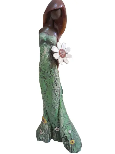 Foto de um(a) Escultura de mulher em resina, da categoria de Escultura. Estátua em resina. Mulher tronco. Vendido no marketplace Trésors.
