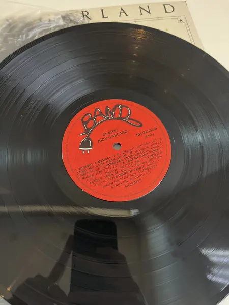 Foto de um(a) ​LP de 1979 Judy Garland, da categoria de LPs ou Discos de Vinil . LP de 1979, Judy Garland. Capa com leves avarias e disco em perfeito estado. Mostrado de uma perspectiva diferente. Vendido no marketplace Trésors.