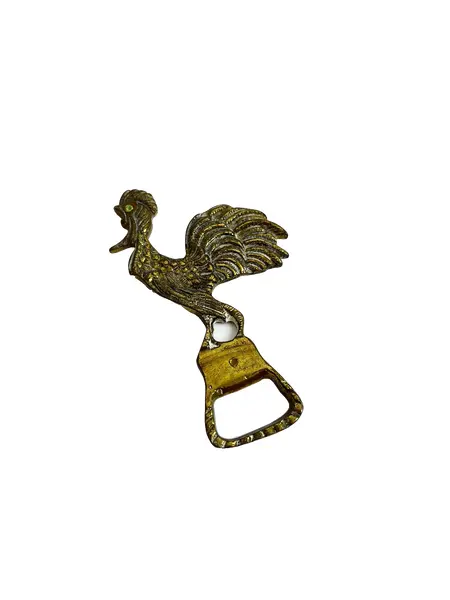 Foto de um(a) ​Abridor de garrafas em bronze, da categoria de Abridores de garrafas. Abridor de garrafas em bronze com detalhe em strass. Marcas do tempo e uso como nas fotos. Medidas: 12x5cm. Vendido no marketplace Trésors.