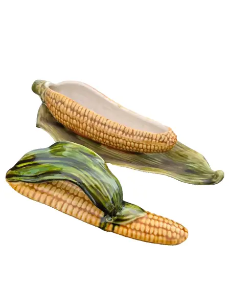 Foto de um(a) Sarreguemines Caixa Em Formato De Milho Em Faiança Francesa., da categoria de Cestos e Caixas. Caixa em majólica Sarreguemines no formato de milho A Sarreguemines, fundada na França em 1790, deixou uma marca... Vendido no marketplace Trésors.