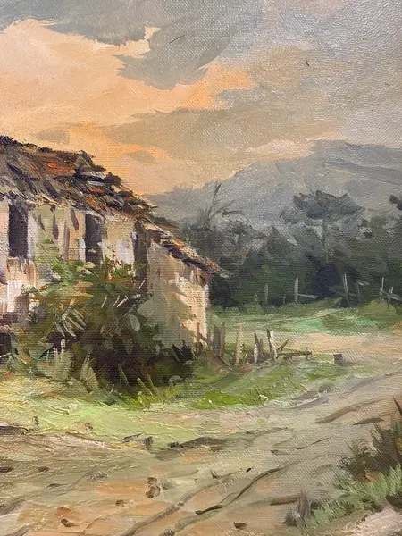 Foto de um(a) Egenolf Theilacker - 1983, da categoria de Pinturas. Óleo sobre tela de 1983 do grande artista Egenolf Theilacker. Mostrado de uma perspectiva diferente. Vendido no marketplace Trésors.